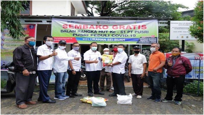 Pusri Peduli Bagikan 24 Ribu Sembako Gratis untuk Warga 8 Kelurahan di Palembang